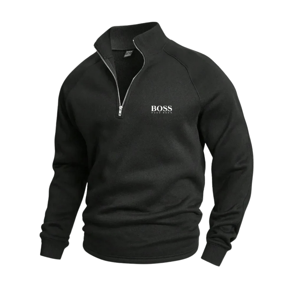 Cotton Half-Zip Jumper